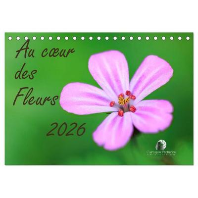 Au cœur des fleurs (Calendrier de bureau 2026 DIN A5 vertical), CALVENDO calendrier mensuel