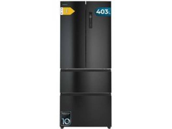 Cecotec Réfrigérateur Porte Française Total No Frost Bolero CoolMarket F2D 403 Dark E Extra Capacité Max 403 L Hauteur 170 cm