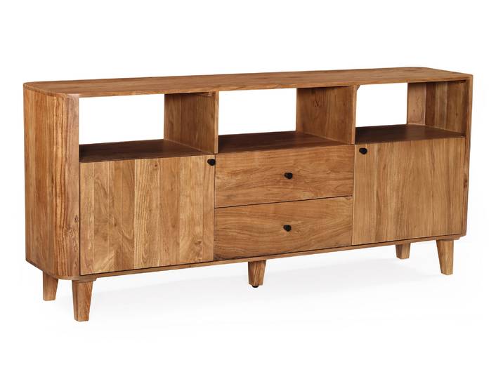 LINARO Sideboard, Raumteiler, Material Massivholz, Akazie