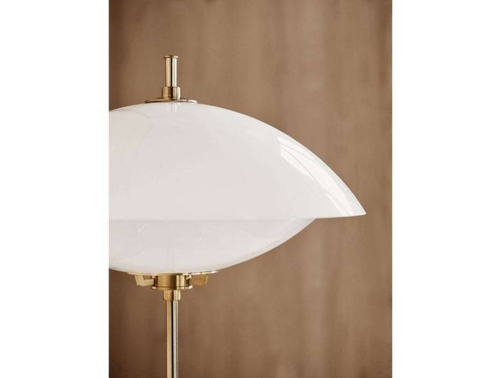 Clam Lampe de Table Opal/Brass - Fritz Hansen - Salon / séjour - Verre