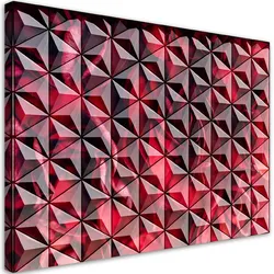 WANDBILD rote geometrie