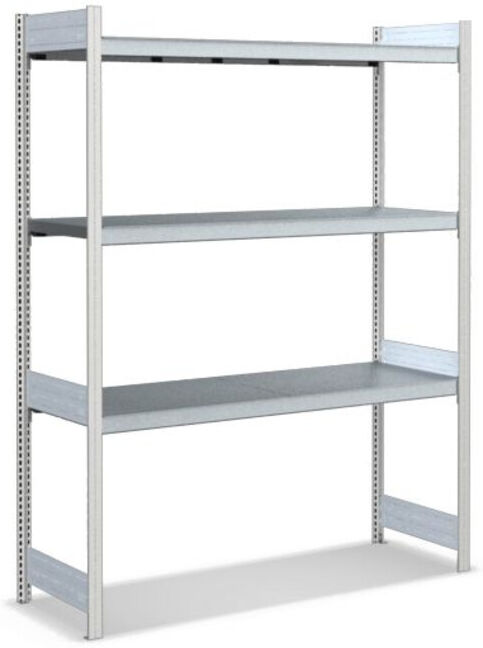 Bito Grand rayonnage Grundfeld Set / 350kg 1999x1562x524 3 niveaux Tablette RAL7035 (C1255-0085)