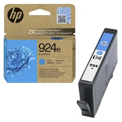 HP Original 924e EvoMore Druckerpatrone (4K0U7NE) cyan