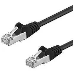 2x Wirewin Outdoor Patchkabel: 1m, schwarz (F/UTP, CAT5e, 1 m), Netzwerkkabel