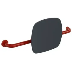 Hewi 801 Rückenstütze 801.51.9262L33 Wandabstand 150mm, Ausführung links, Lehne anthrazitgrau, rubinrot