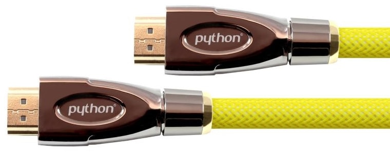 Python® Series PYTHON HDMI 2.0 Kabel 2m Ethernet 4K*2K UHD vergoldet OFC gelb GC-M0028