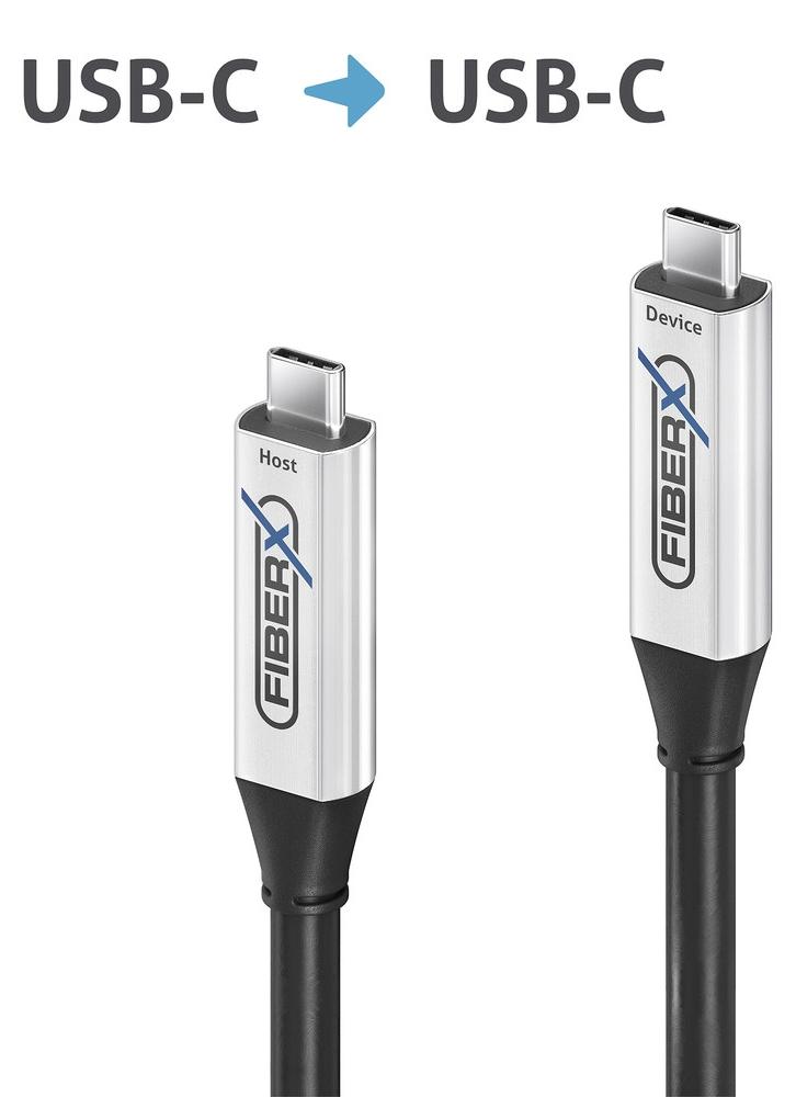 PureLink FiberX Serie - USB 3.2 Gen 2x1 Aktives Glasfaser Kabel USB-C 7.50m