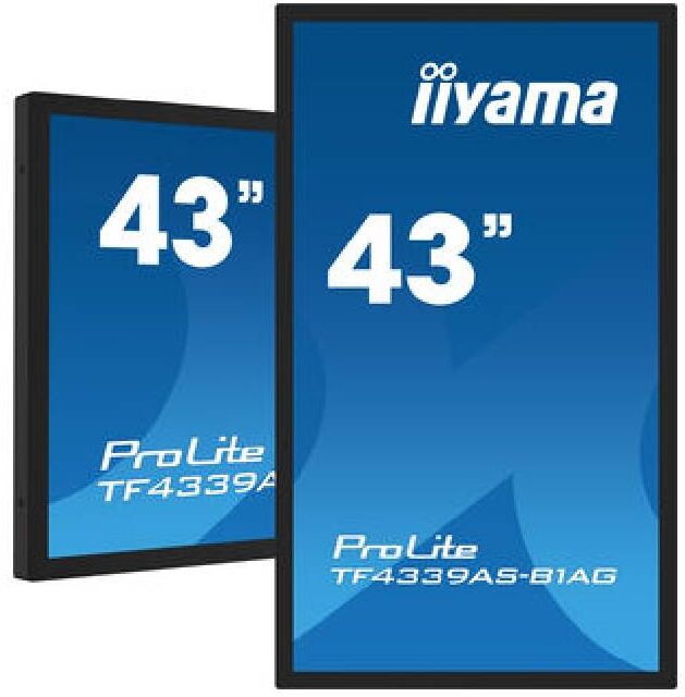 IIYAMA Prolite TF4339AS-B1AG Écran tactile professionnel polyvalent de 43" avec résolution Full HD.
