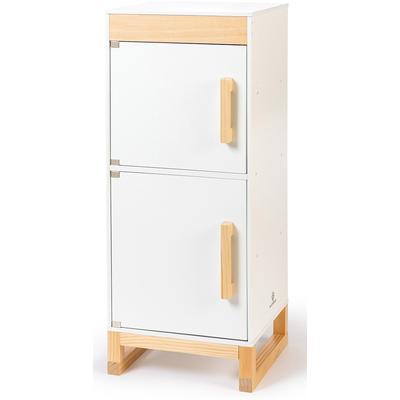 Kinder-Kühlschrank MUSTERKIND "Ficus, weiß/natur", weiß (weiß, natur), Spielzeug-Haushaltsgeräte, KinderB:34cm H:83cm T:32cm, B:34cm H:83cm T:32cm