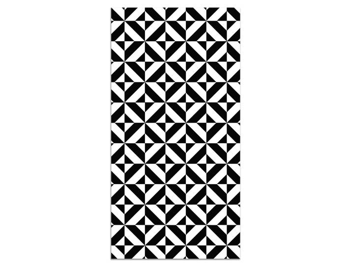 Tapis vinyle forme géométrique noir 60x250cm