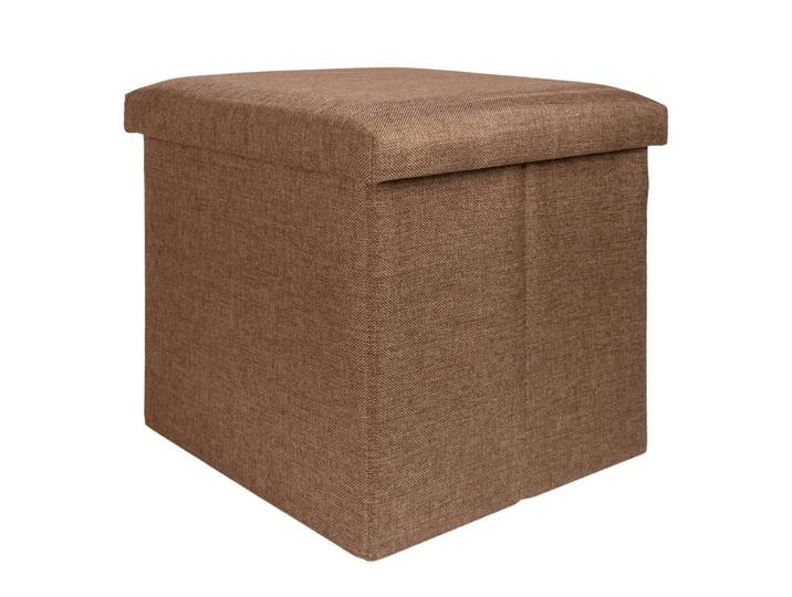 SITZHOCKER mit Stauraum 30/30/30 cm (Braun)