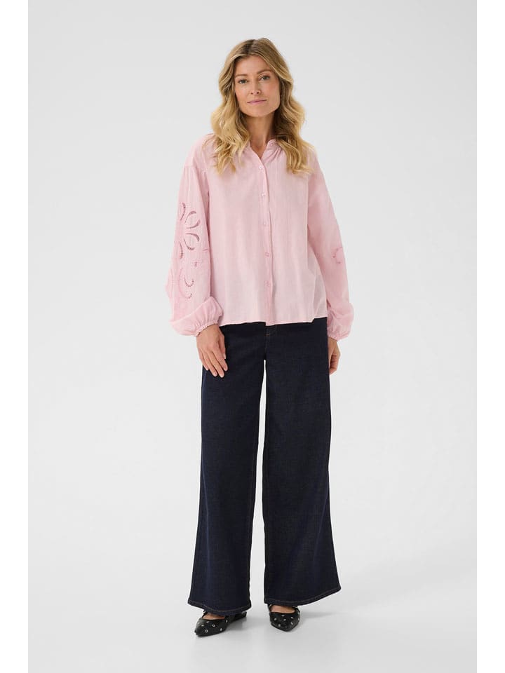 Cream Bluse in Rosa - 44