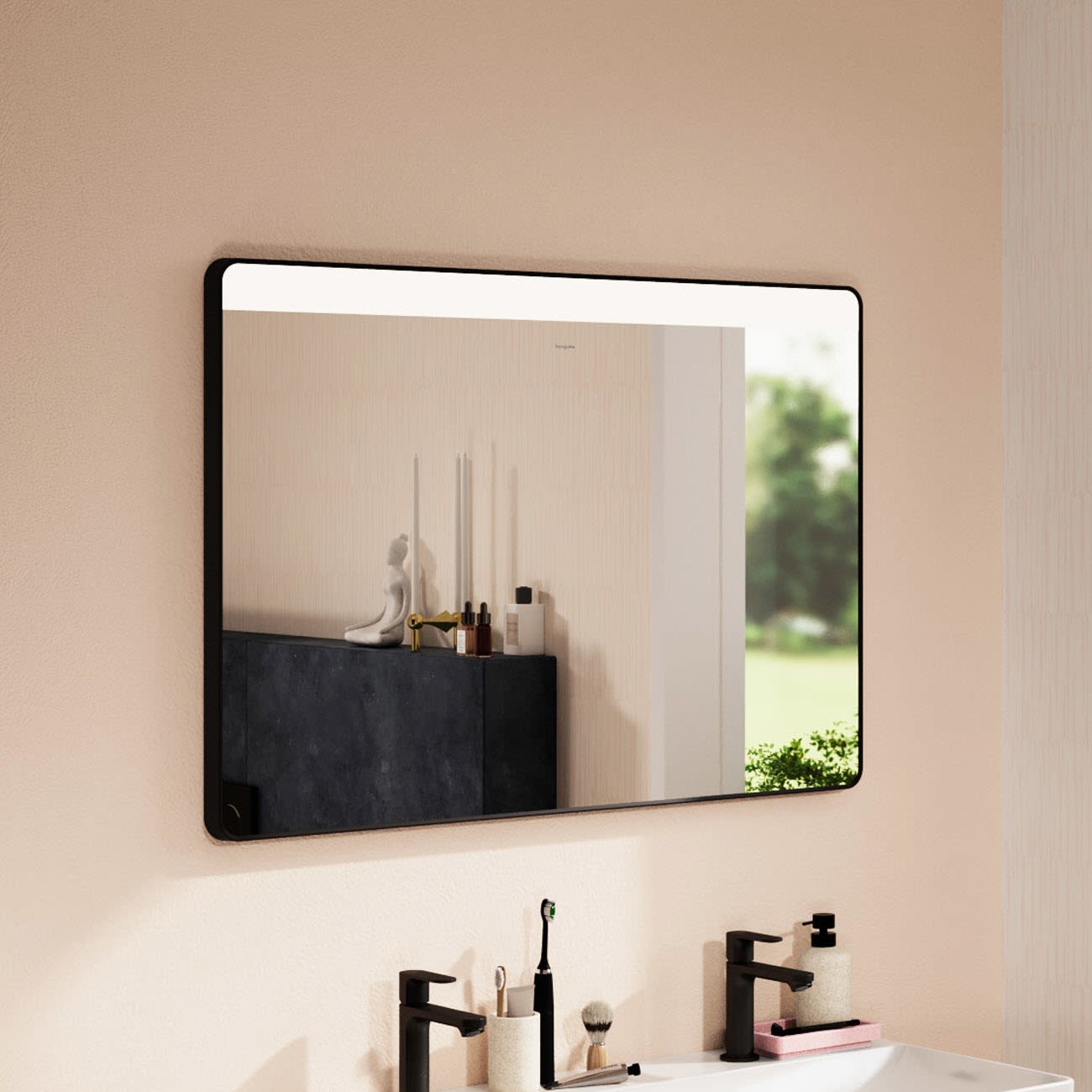 Hansgrohe Xarita Lite Q Spiegel mit horizontaler LED-Beleuchtung 1000/30 IR-Sensor