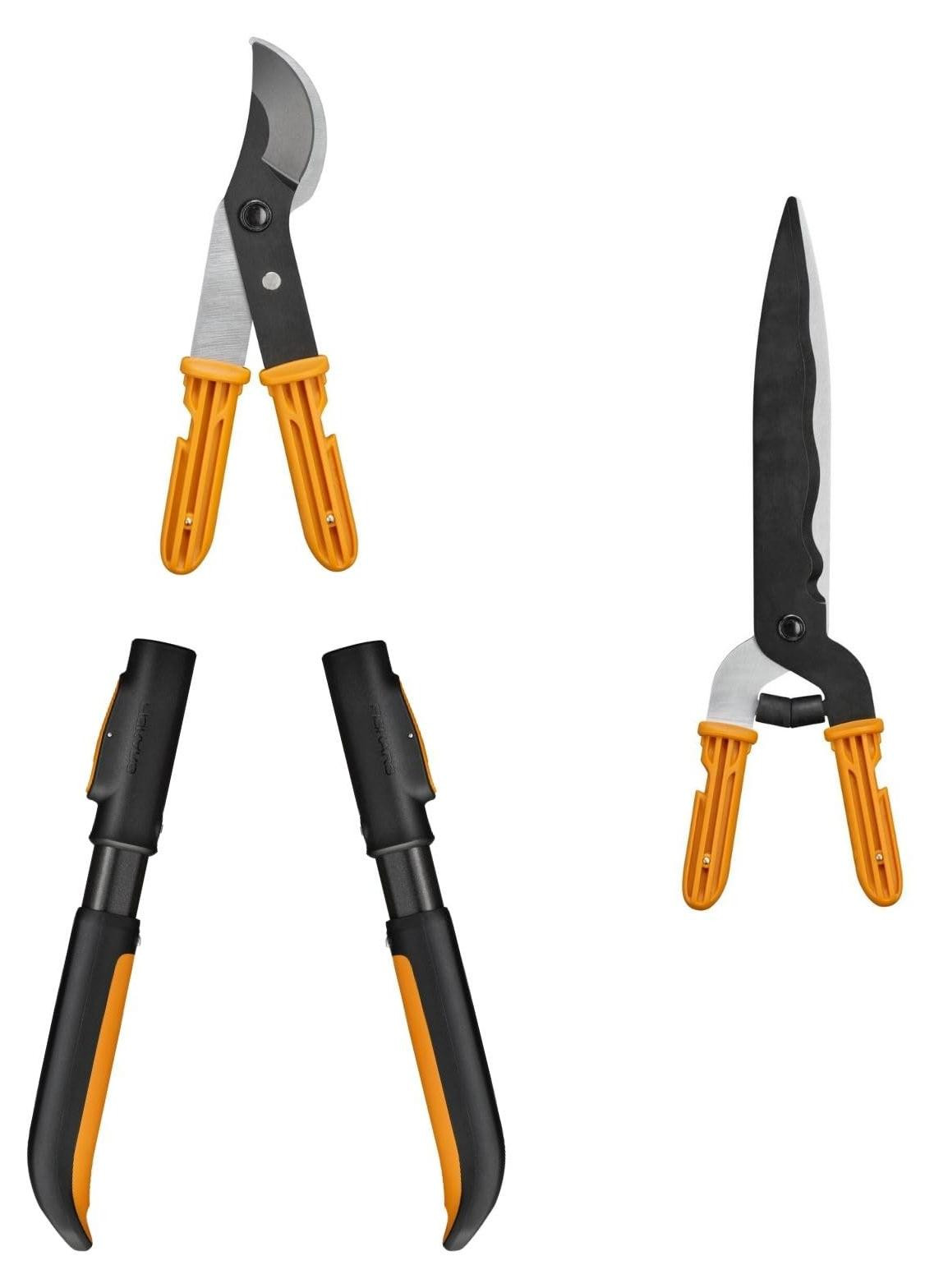 Fiskars OneClick heggenschaar en takkenschaar met bypass-mechanisme en 2 handgrepen