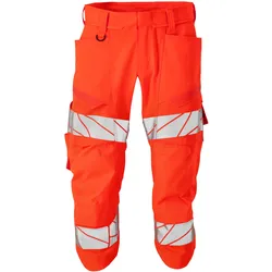 Warnschutz-Dreiviertel-Stretchhose "Accelerate Safe" - C62 - hi-vis rot