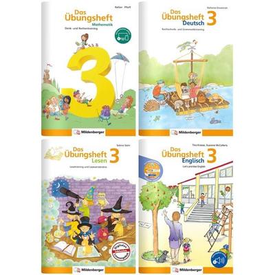Sicher ins 4. Schuljahr - Paket: Rechnen - Schreiben - Lesen - Grammatik - Englisch · Klasse 3, Taschenbuch von Sabine Stehr, Mildenberger Verlag