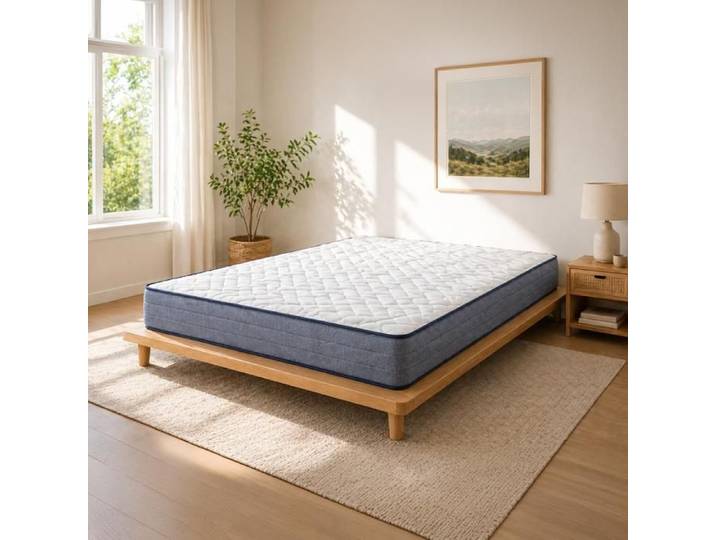 Matelas Moro réversible 140x190x20 cm à mémoire de forme soutien ergonomique du dos indéformable respirant anti pression-VISIODIRECT