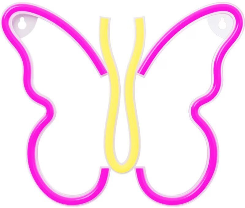 Forever Lámpara Neón Led Mariposa Rosa Talla Única Unisex