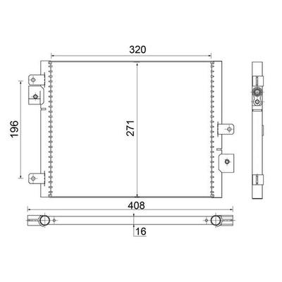 MAHLE Kondensator, Klimaanlage AC 354 000S für Porsche