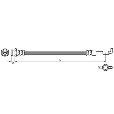 METZGER AUTOTEILE Bremsschlauch 4110880 für MAZDA