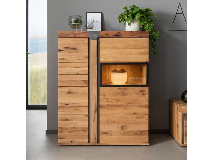 Buffet 110x45 Chênes sauvage et lombard huilé Bois naturel NEW AMSTERDAM #05
