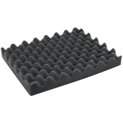 HMF 14585 Noppenschaumstoff, Akustikschaumstoff, 345 x 275 mm, Schaumstoffeinlage, Tabletop, Höhe: 45 mm