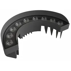 Beneito & Faure Signal 9 LED-Fluter, 30 W, 30° Abstrahlwinkel, 3000 K, strukturierte graue Farbe - Professionelle Außenbeleuchtung