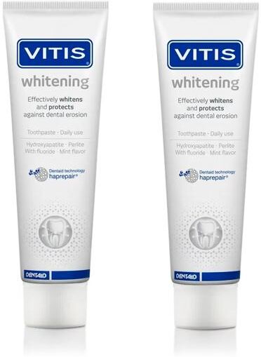 Vitis Whitening BIPACCO Dentifricio Sbiancante 2x100 ml