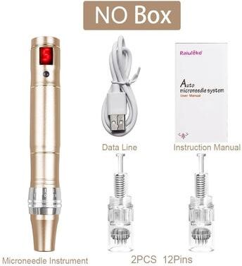Uplift Essentials Professional High Frequency Beauty Instrument Wireless Rechargeable Skin Tightening Tool gold No Box