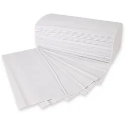 HYGOCLEAN Papierhandtuch 1-lagig gelegt Recyclingpapier 25x23 cm ZZ/V-Falz 4700 Blatt Weiss