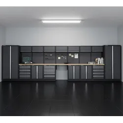 FEISTOS Werkstatteinrichtung Argos 20 | Metall Werkstattschrank - Schwarz