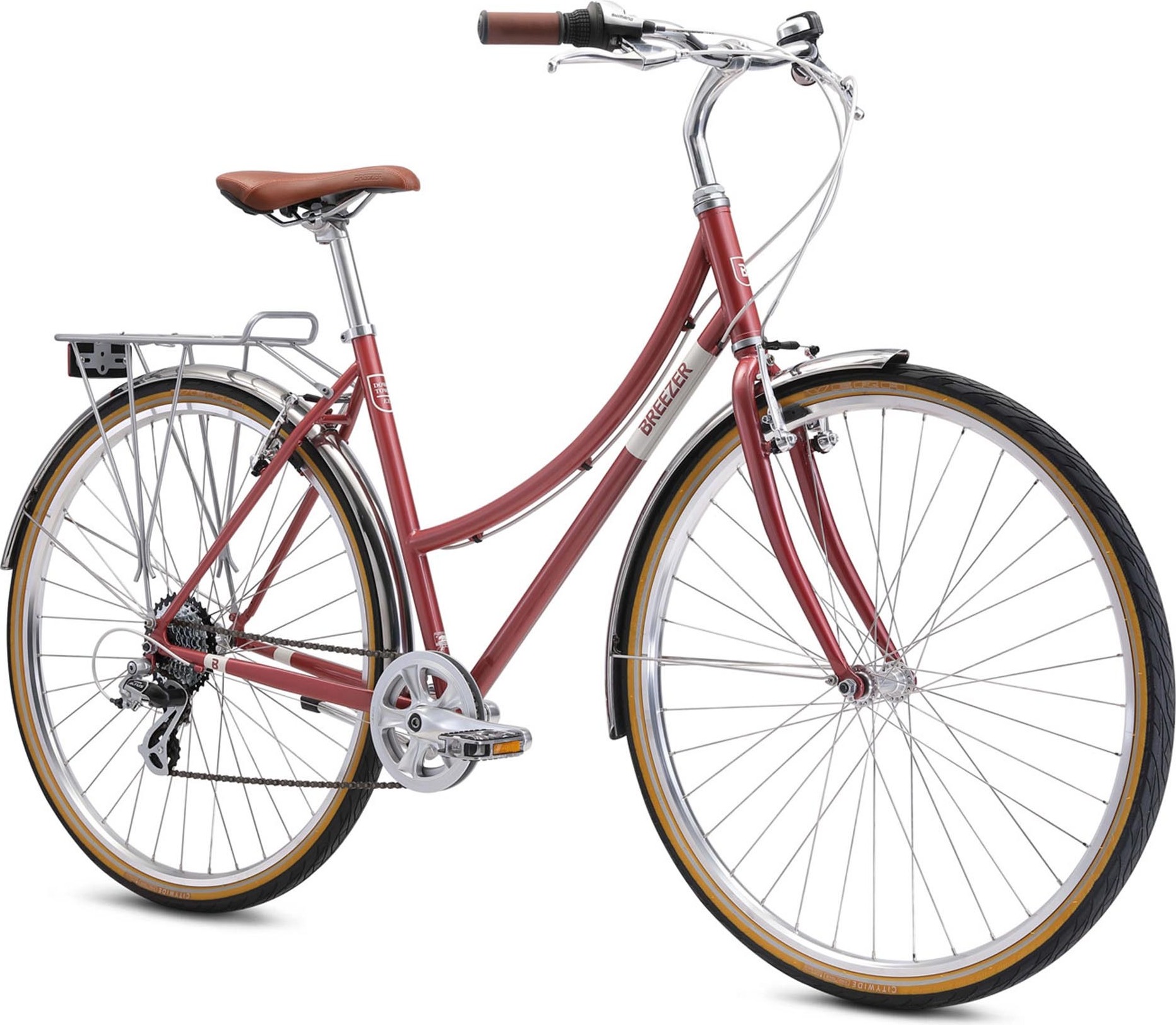 Breezer Downtown EX ST Damenfahrrad 28 Zoll retro Stadtrad 150 - 175 cm 8 Gang Fahrrad