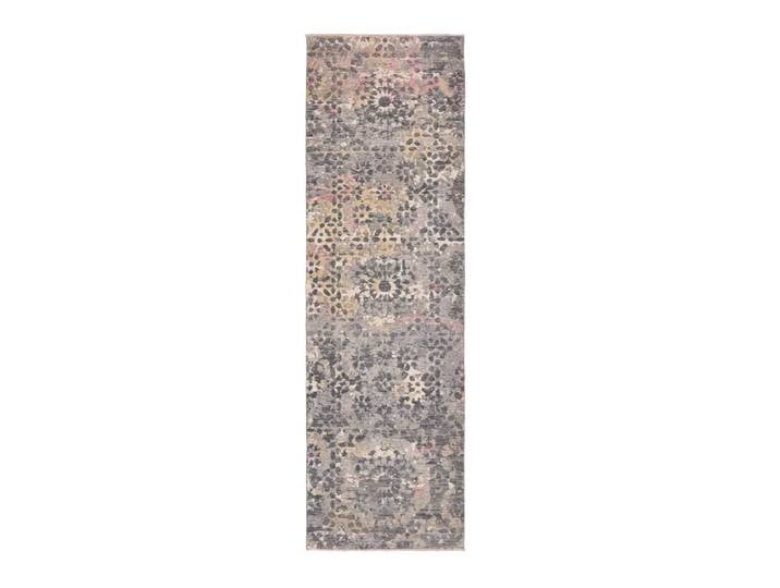 moderner Orientteppich Roya, Edition, grau, Schurwolle/Seide/