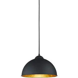 Reality Leuchten Pendelleuchte Jimmy Chrom, Alu, Nickel, Stahl Schwarz