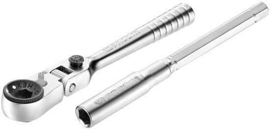 Clé à cliquet 1/4'' ultra-compact tête flexible 180° pour embouts 1/4'' FACOM R.180PB