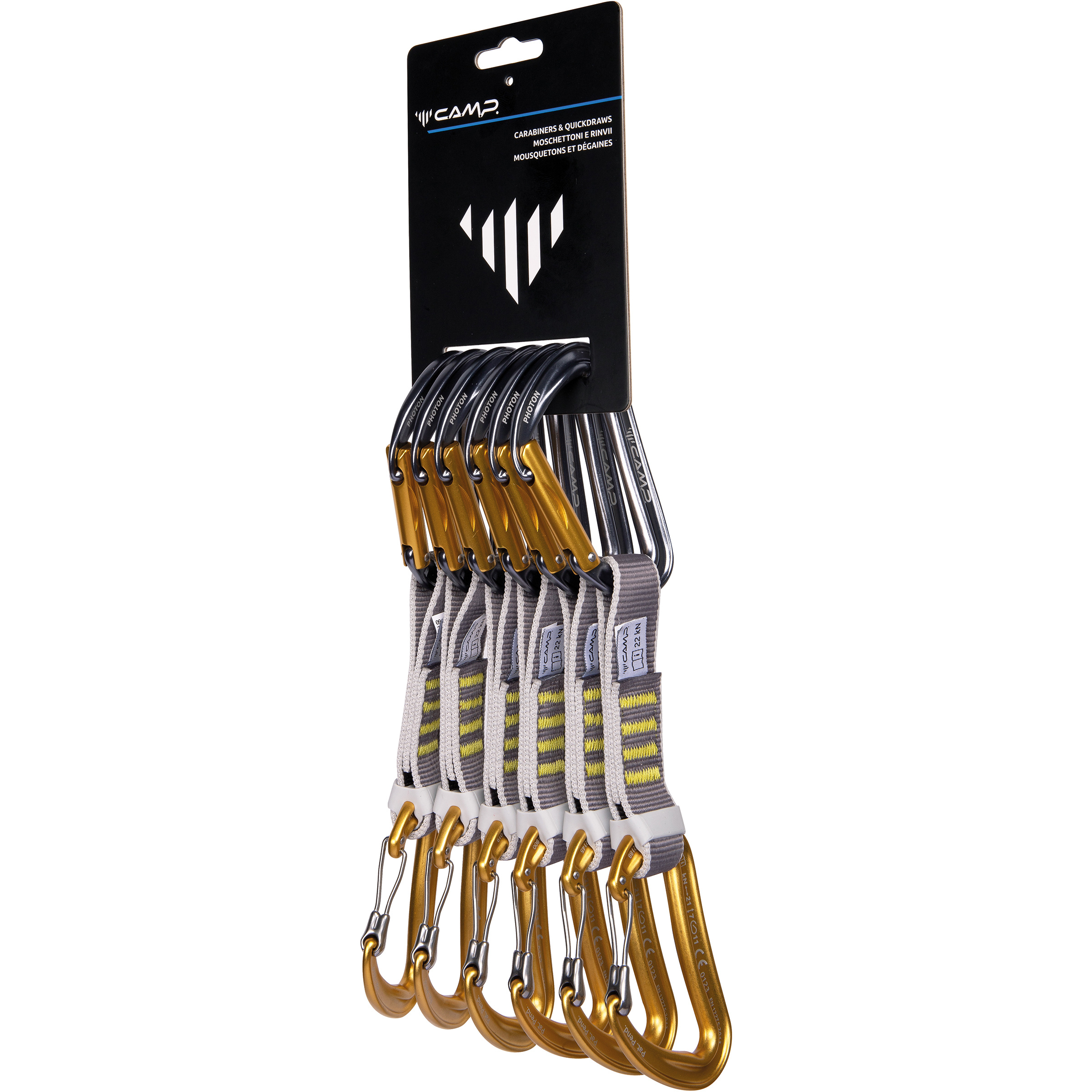 Camp Dyon Mixed Express KS Expressset 6er Pack Express-Sets grau Größe 18cm Alpinklettern | Sportklettern