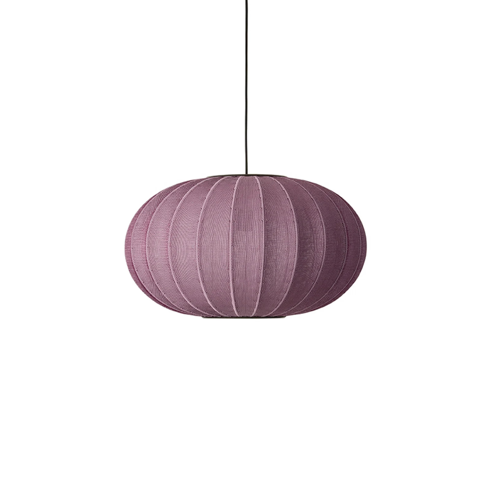 Made By Hand Knit-Wit 57 ovale hanglamp paars E27 - Handgemaakt Scandinavisch design