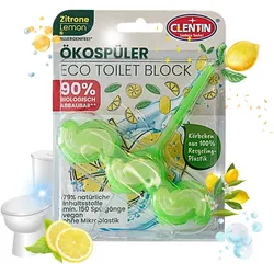 CLENTIN WC Stein ECO Duftspüler 1 St x 45g Zitrone / WC Reiniger 150 Spülgänge