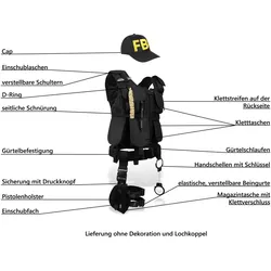 Normani SWAT/POLICE/SECURITY Kostüm Karneval (5XL)