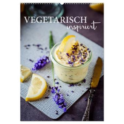 Vegetarisch inspiriert (Wandkalender 2027 DIN A2 hoch), CALVENDO Monatskalender