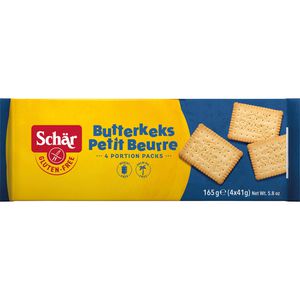 Schär Kekse Butterkeks, glutenfrei, 4 Pack à 5 Stück, 165 g