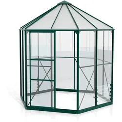 Vitavia Gewächshaus Pavillon 4 - 253x221x263cm - smaragdgrün -