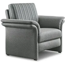 Stilreich Sessel Cortina Stoff Grau, Beige Grau /