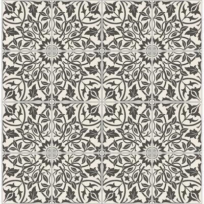 Seabrook Designs Garden Trail Faux Tile Unpasted Wallpaper
