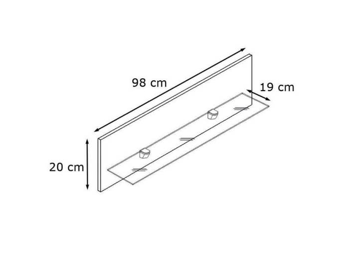 Vladon Étagère Bari en Avola-Anthracite