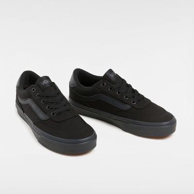 Sneaker VANS "Brooklyn LS", Damen, Gr. 40,5, schwarz (bka, canvas schwarz, schwarz), Textil, Schuhe Sneaker, vom Vans Old Skool inspiriert
