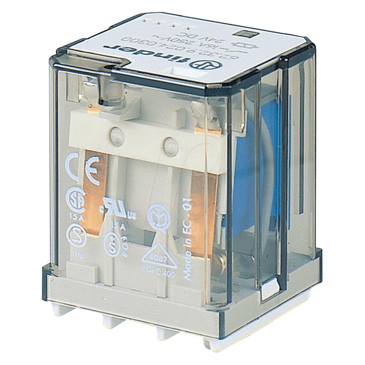 Finder Magnetic blow out power relay, Plug-in (62.31.9.024.4800)