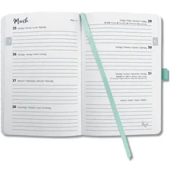 Jolie, Agenda, Agenda Feel 2026 J6408 1W/2S mighty mint ML A6 (A6, 1 Woche / 2 Seiten)