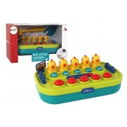 Lean Toys Leantoys Arcade-Spiel Whac-a-Mole Chicken Hammer Lichter Sounds Batteriebetrieben (LEA16609-uniw)