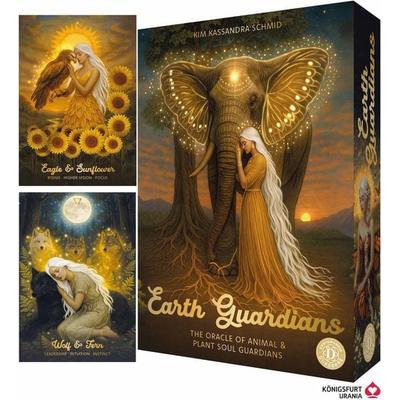 Earth Guardians - The Oracle of Power Animals and Plants (GB) - 46 color cards, 172-page color booklet, Set von Kim Kassandra Schmid,